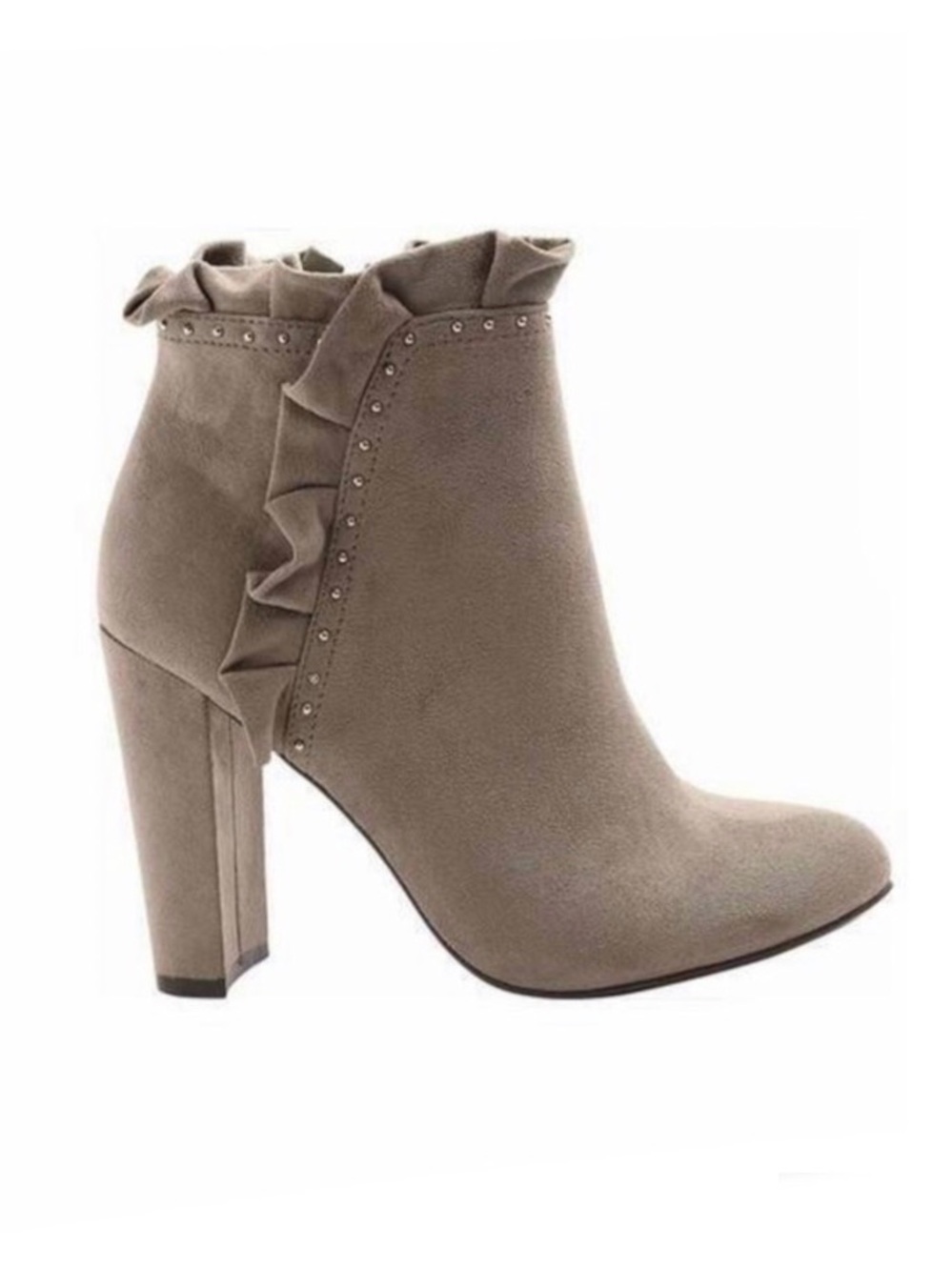 XOXO Taupe Women’s Yarissa Microlina Heeled Boots Size 10